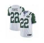 Men's Nike New York Jets #22 Matt Forte Vapor Untouchable Limited White NFL Jersey