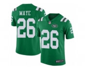 Men's Nike New York Jets #26 Marcus Maye Limited Green Rush NFL Jersey