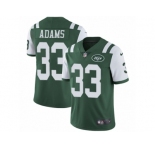 Men's Nike New York Jets #33 Jamal Adams Vapor Untouchable Limited Green Team Color NFL Jersey