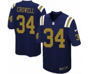 Men's Nike New York Jets #34 Isaiah Crowell Limited Navy Blue Alternate NFL Jersey