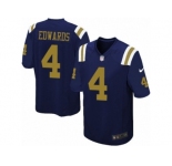 Men's Nike New York Jets #4 Lac Edwards Limited Navy Blue Alternate NFL Jersey