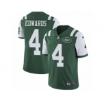 Men's Nike New York Jets #4 Lac Edwards Vapor Untouchable Limited Green Team Color NFL Jersey