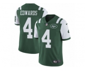 Men's Nike New York Jets #4 Lac Edwards Vapor Untouchable Limited Green Team Color NFL Jersey