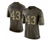 Men's Nike New York Jets #43 Julian Howsare Limited Green Salute to Service NFL Jerse