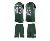 Men's Nike New York Jets #43 Julian Howsare Limited Green Tank Top Suit NFL Jersey
