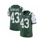Men's Nike New York Jets #43 Julian Howsare Vapor Untouchable Limited Green Team Color NFL Jersey