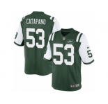 Men's Nike New York Jets #53 Mike Catapano Limited Green Team Color NFL Jersey