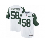 Men's Nike New York Jets #58 Erin Henderson Limited White NFL Jersey