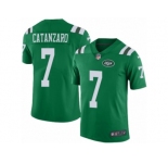 Men's Nike New York Jets #7 Chandler Catanzaro Limited Green Rush NFL Jersey
