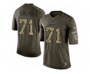 Men's Nike New York Jets #71 Ben Ijalana Limited Green Salute to Service NFL Jersey