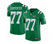 Men's Nike New York Jets #77 James Carpenter Limited Green Rush NFL Jersey