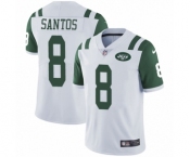 Men's Nike New York Jets #8 Cairo Santos White Vapor Untouchable Limited Player NFL Jersey