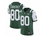 Men's Nike New York Jets #80 Wayne Chrebet Vapor Untouchable Limited Green Team Color NFL Jersey