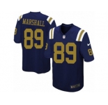 Men's Nike New York Jets #89 Jalin Marshall Limited Navy Blue Alternate NFL Jersey