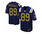 Men's Nike New York Jets #89 Jalin Marshall Limited Navy Blue Alternate NFL Jersey