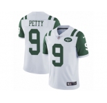 Men's Nike New York Jets #9 Bryce Petty Vapor Untouchable Limited White NFL Jersey