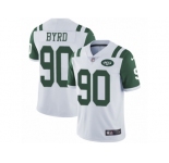 Men's Nike New York Jets #90 Dennis Byrd Vapor Untouchable Limited White NFL Jersey