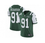 Men's Nike New York Jets #91 Sheldon Richardson Vapor Untouchable Limited Green Team Color NFL Jersey