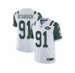 Men's Nike New York Jets #91 Sheldon Richardson Vapor Untouchable Limited White NFL Jersey