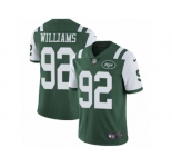Men's Nike New York Jets #92 Leonard Williams Vapor Untouchable Limited Green Team Color NFL Jersey