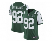 Men's Nike New York Jets #92 Leonard Williams Vapor Untouchable Limited Green Team Color NFL Jersey