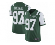 Men's Nike New York Jets #97 Lawrence Thomas Vapor Untouchable Limited Green Team Color NFL Jersey