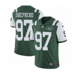 Men's Nike New York Jets #97 Nathan Shepherd Green Team Color Vapor Untouchable Limited Player NFL Jersey