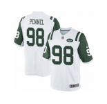 Men's Nike New York Jets #98 Mike Pennel Limited White NFL Jersey