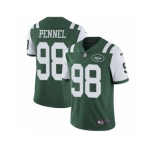 Men's Nike New York Jets #98 Mike Pennel Vapor Untouchable Limited Green Team Color NFL Jersey