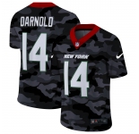 New York Jets #14 Sam Darnold Men's Nike 2020 Black CAMO Vapor Untouchable Limited Stitched NFL Jersey