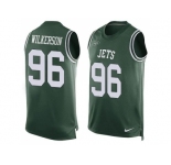 Nike New York Jets #96 Muhammad Wilkerson Green Team Color Men's Stitched NFL Limited Tank Top Jersey
