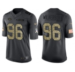 Nike New York Jets #96 Muhammad Wilkerson Men's Stitched Black NFL Salute to Service Limited Jerseys