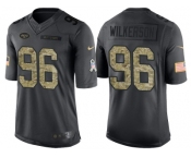 Nike New York Jets #96 Muhammad Wilkerson Men's Stitched Black NFL Salute to Service Limited Jerseys