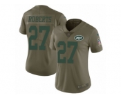 Women Nike New York Jets #27 Darryl Roberts Limited Olive 2017 Salute to Service NFL Jersey