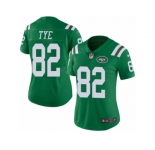 Women Nike New York Jets #82 Will Tye Limited Green Rush Vapor Untouchable NFL Jersey