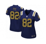 Women Nike New York Jets #82 Will Tye Limited Navy Blue Alternate NFL Jersey