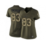 Women Nike New York Jets #83 Eric Tomlinson Limited Green Salute to Service NFL Jersey