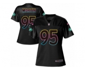 Women Nike New York Jets #95 Josh Martin Game Black Fashion NFL Jersey