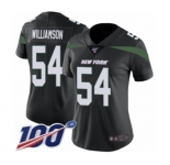 Women's New York Jets #54 Avery Williamson Black Alternate Vapor Untouchable Limited Player 100th Season Football Jersey