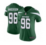 Women's New York Jets #96 Henry Anderson Green Team Color Vapor Untouchable Limited Player Football Jersey