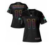 Women's Nike New York Jets #11 Robby Anderson Game Black Fashion NFL Jersey