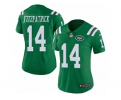 Women's Nike New York Jets #14 Ryan Fitzpatrick Limited Green Rush NFL Jersey