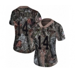 Women's Nike New York Jets #14 Sam Darnold Limited Camo Rush Realtree NFL Jersey