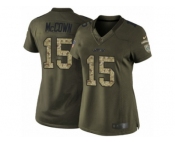 Women's Nike New York Jets #15 Josh McCown Limited Green Salute to Service NFL Jersey