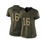 Women's Nike New York Jets #16 Myles White Limited Green Salute to Service NFL Jersey