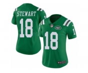 Women's Nike New York Jets #18 ArDarius Stewart Limited Green Rush NFL Jersey