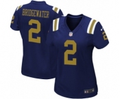 Women's Nike New York Jets #2 Teddy Bridgewater Game Navy Blue Alternate NFL Jersey