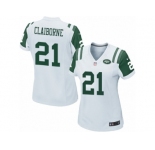 Women's Nike New York Jets #21 Morris Claiborne Game White NFL Jersey