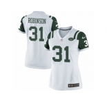 Women's Nike New York Jets #31 Khiry Robinson Limited White NFL Jersey