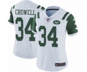 Women's Nike New York Jets #34 Isaiah Crowell White Vapor Untouchable Elite Player NFL Jersey